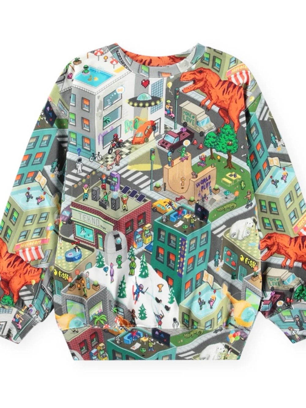 Molo Monti Sweatshirt Pixelhagen
Born Yesterday print size 122 7 year